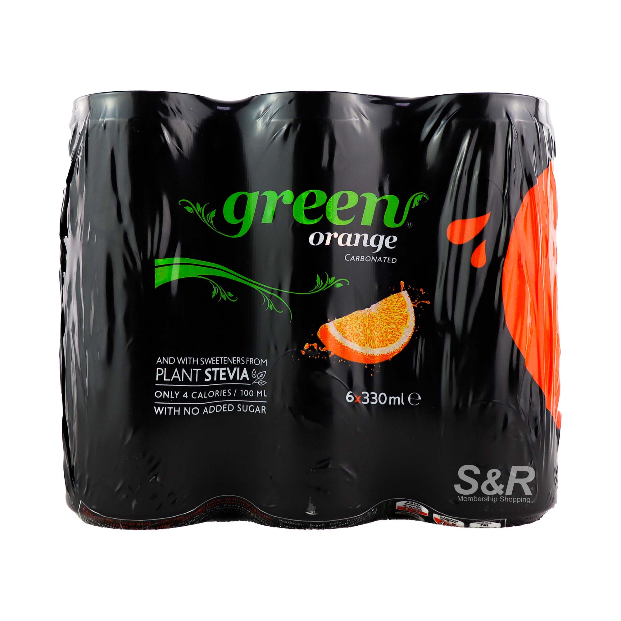 Green Orange Carbonated Drink 6 cans Green Orange Carbonated Drink 6 cans